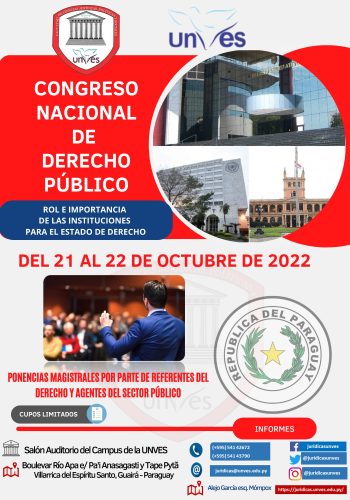 Flyer Congreso Nacional de Derecho Público