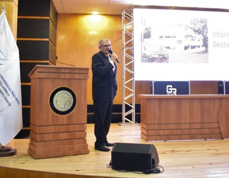 Prof. Mst. Sindulfo García, Decano de la Facultad de Ciencias Agrarias.