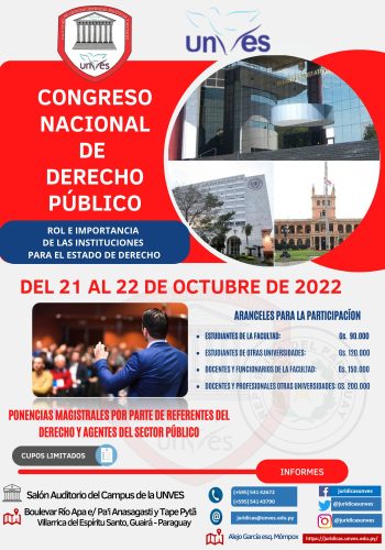 Flyer Congreso Nacional de Derecho Público